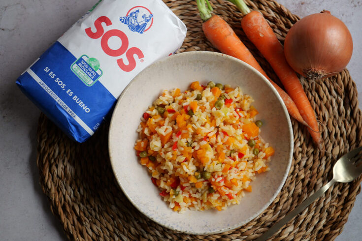 arroz con verduras fácil para niños