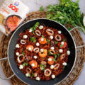 fideua con calamares y gambas