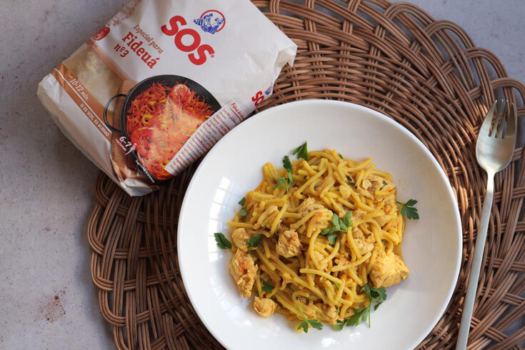 Fideuá thermomix pollo