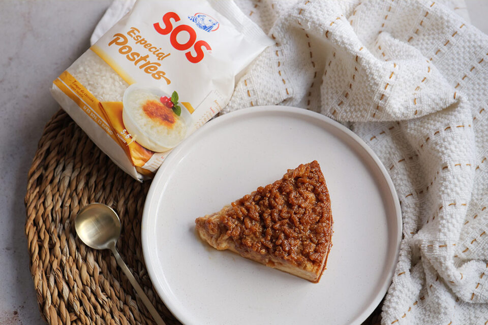 Pudin de arroz casero con canela y leche cremosa