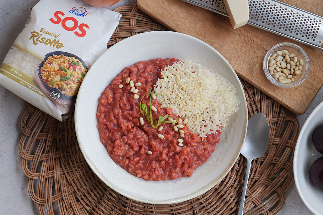 Risotto de remolacha