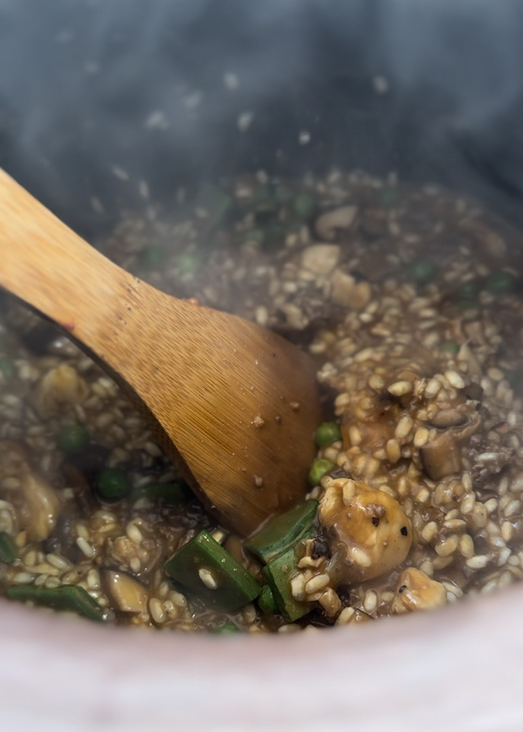 Cocinar arros brut