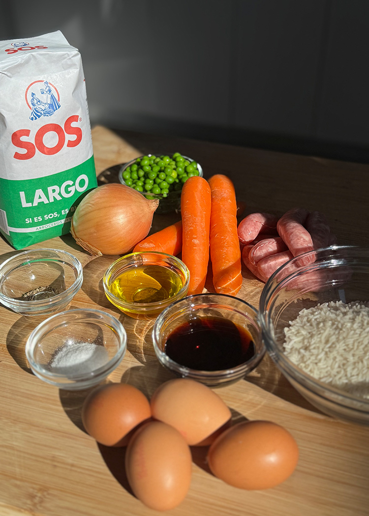 Ingredientes de Arroz cantonés