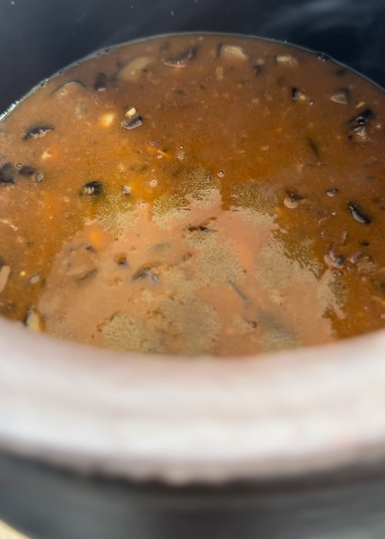 Arroz y caldo para arros brut