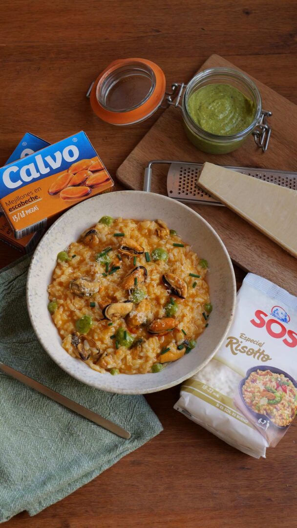 Risotto con mejillones