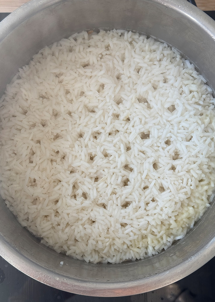 Cocer arroz para Arroz cantonés