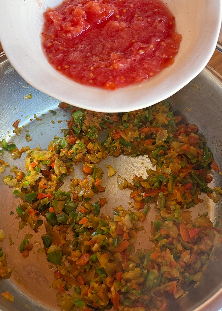Sofrito de paella de marisco
