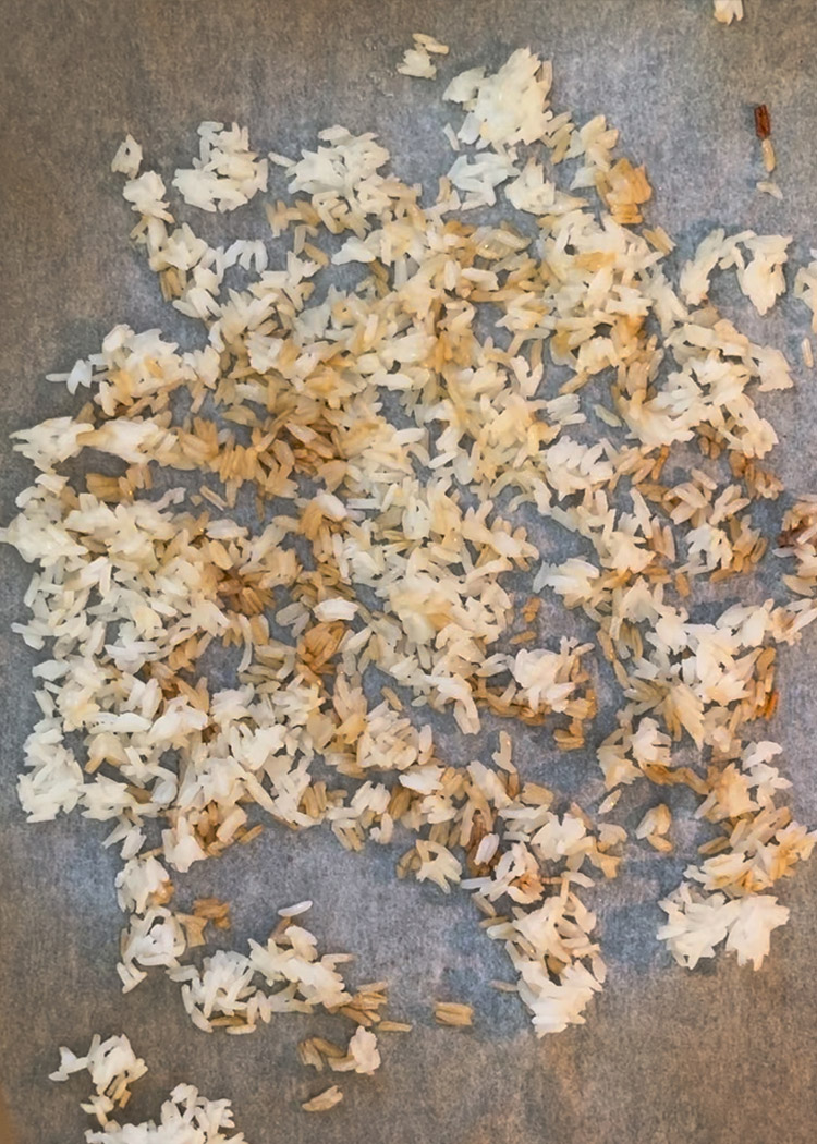 Hornear arroz para Arroz cantonés