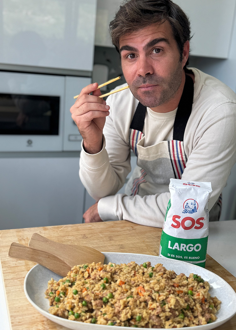 Presentación de Arroz cantonés