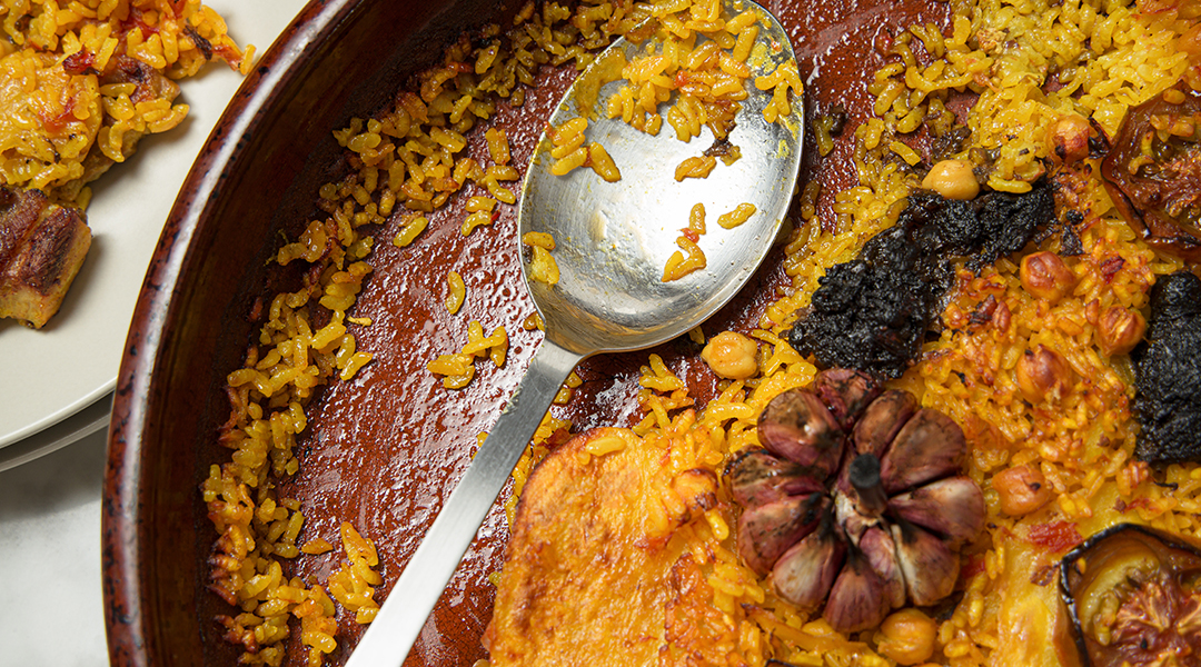 Ingredientes para el arroz al horno
