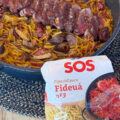 Fideuá de pato y foie