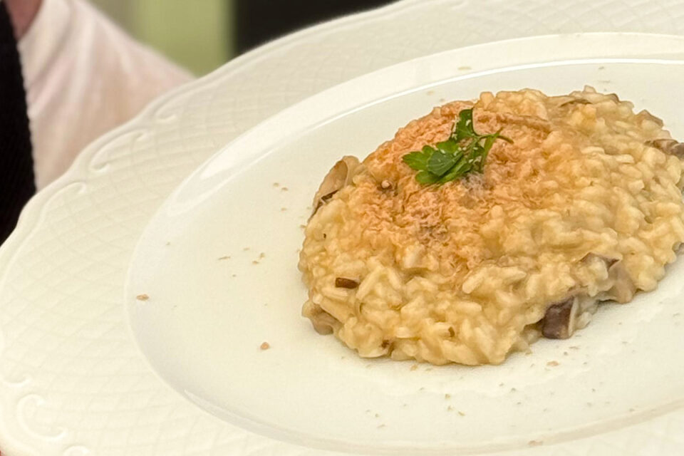 Risotto de champiñones delicioso