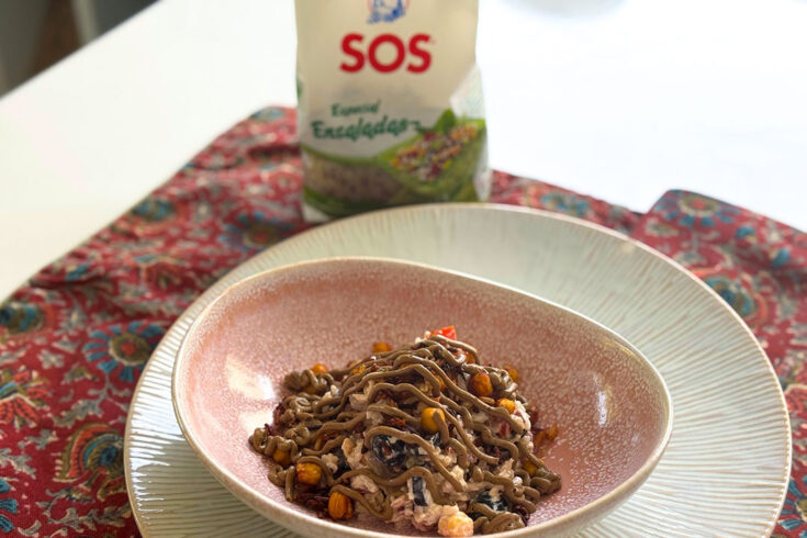 Ensalada de garbanzos y arroz