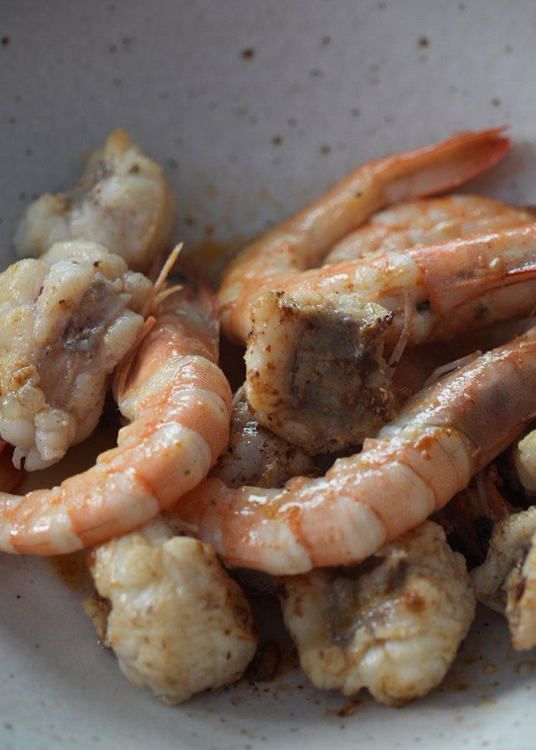 marcar Para arroz con rape y langostinos