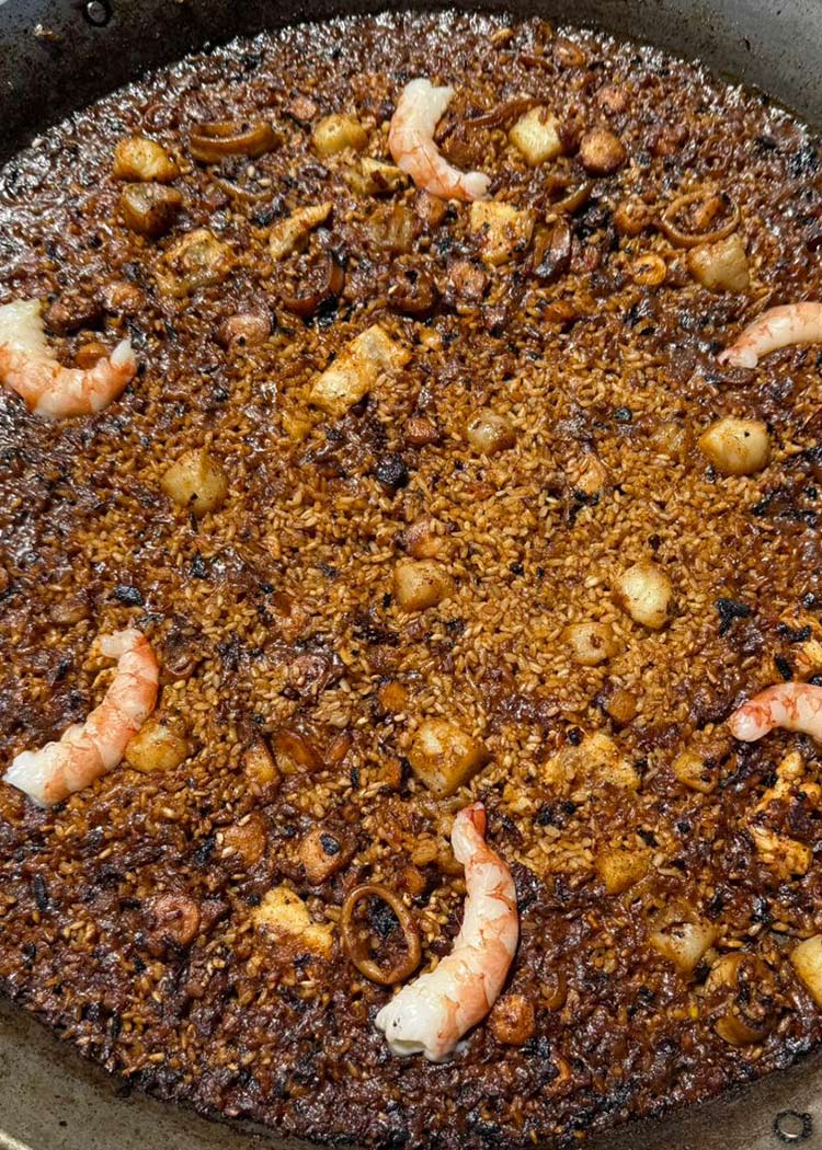 gambones para paella marinera