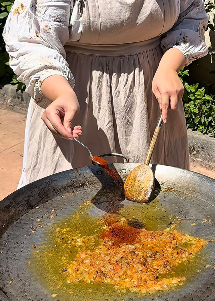 sofrito para paella marinera