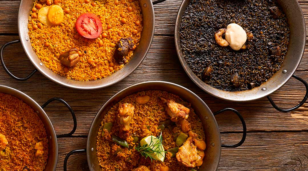 La diversidad de la paella