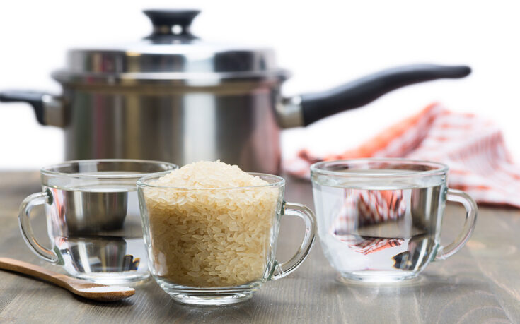 La proporción de arroz y agua para lograr un arroz perfecto