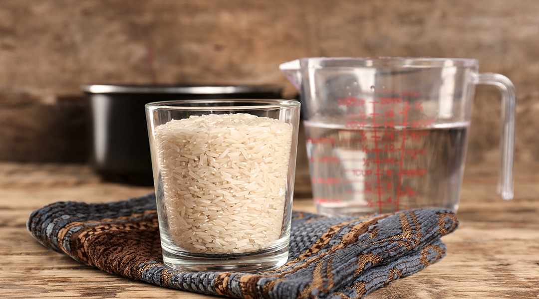 ¿Cuál es la proporción ideal de arroz y agua?