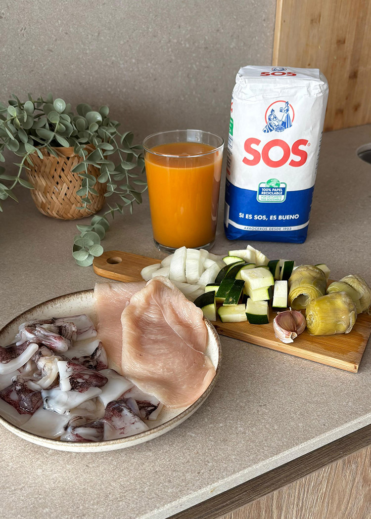 ingredientes arroz mixto