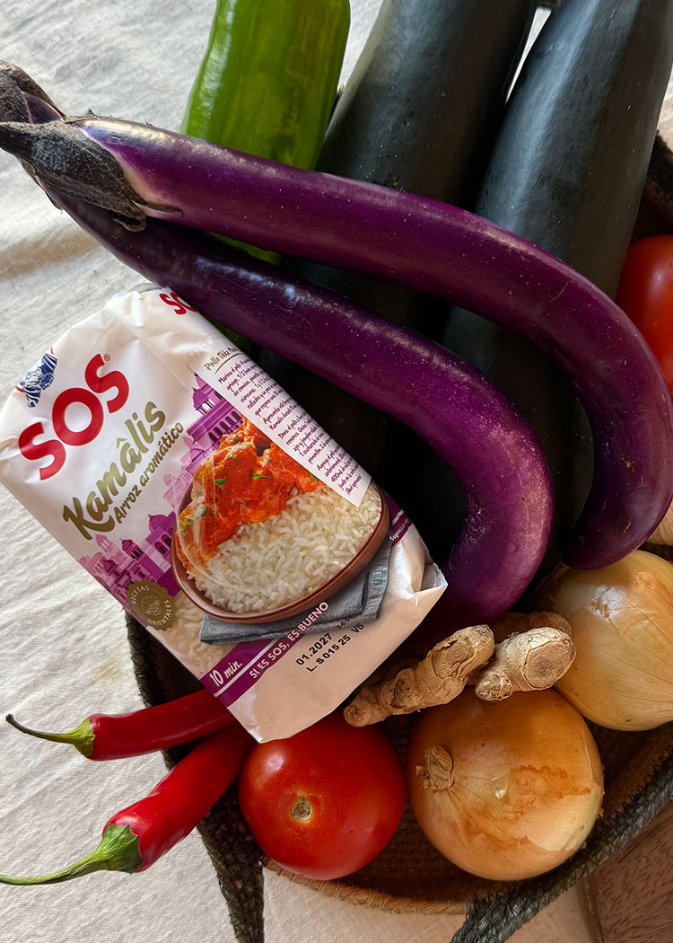 ingredientes para kitchari