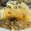 risotto de hongos y parmesano