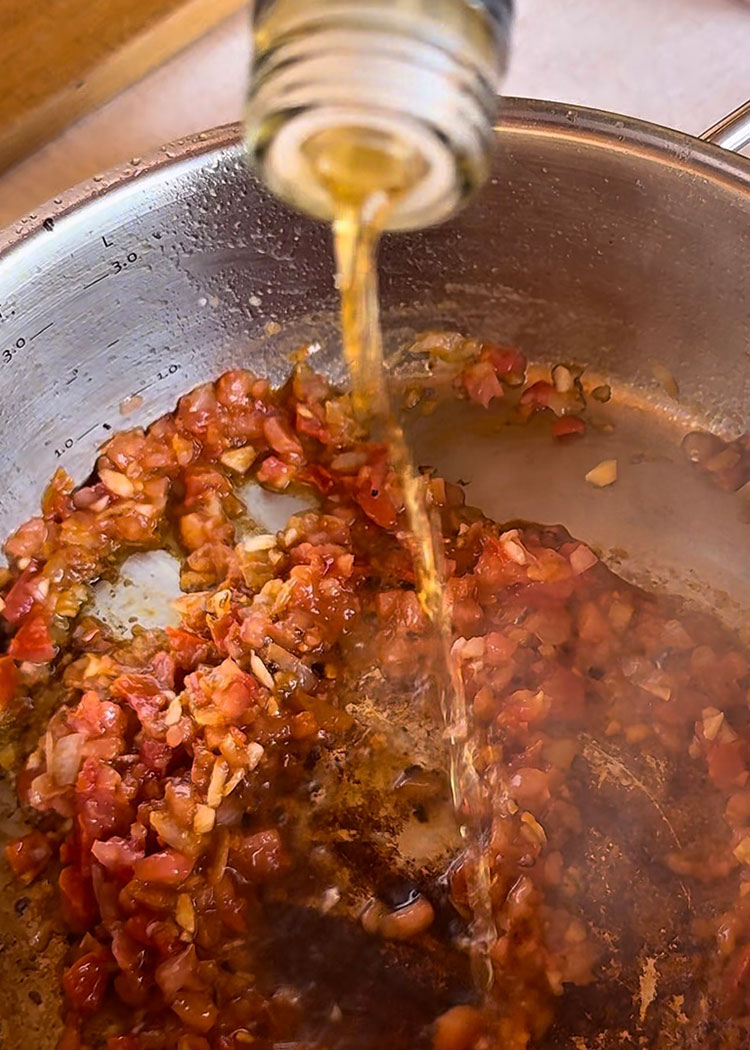 sofrito para arroz caldoso