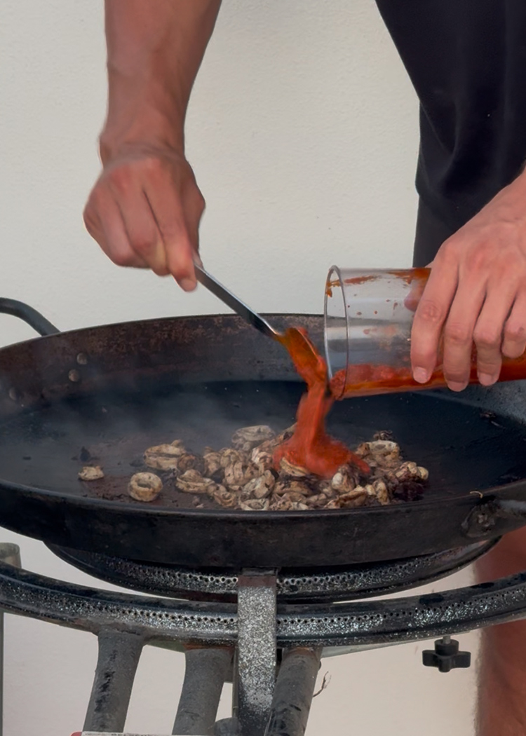 añadir salmorreta para arroz marinero