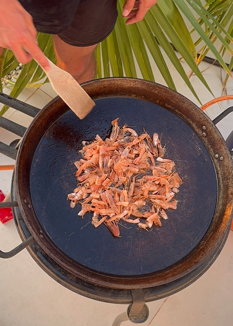 dorar cabezas para arroz marinero