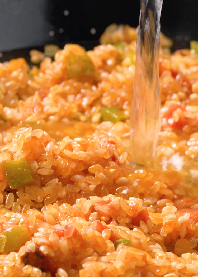 añadir agua para paella marisco congelado 