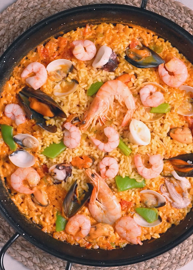 dejar reposar paella de marisco