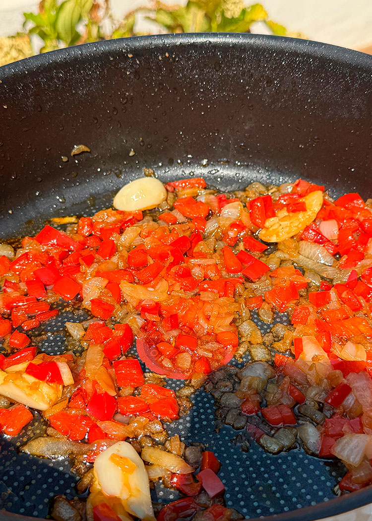 sofrito para arroz caldoso con bogavante