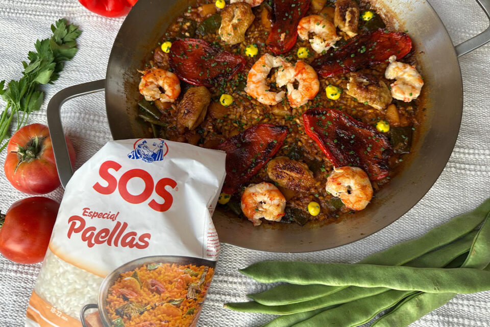 Paella ciega deliciosa para disfrutar en casa