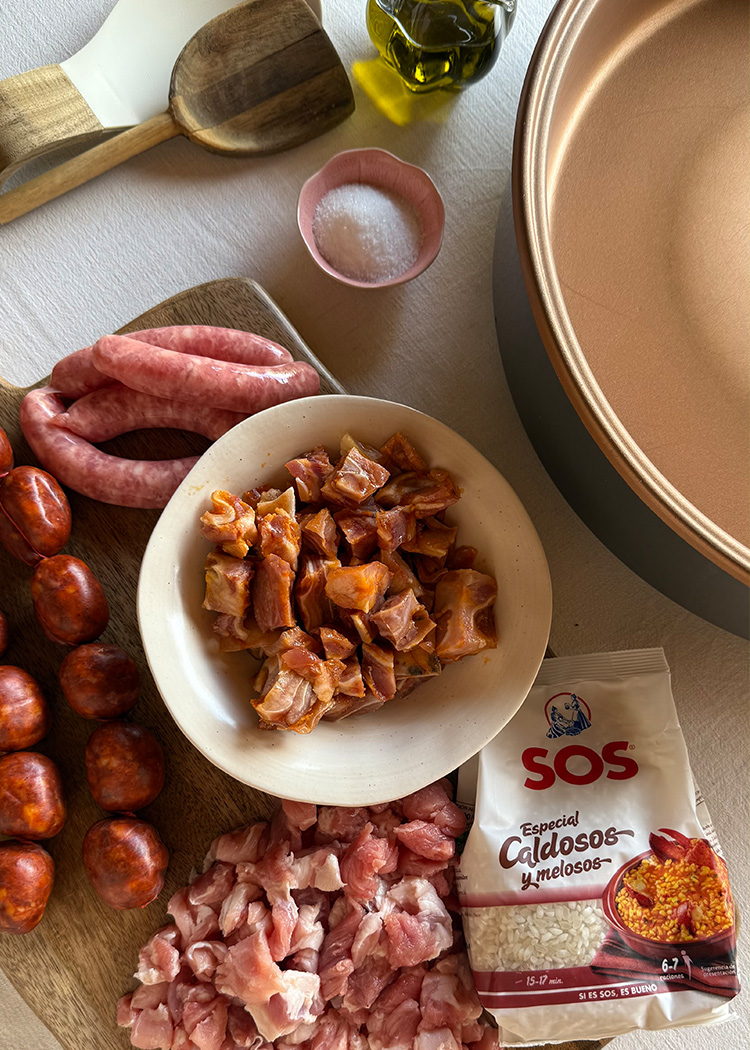 ingredientes para arroz a la zamorana