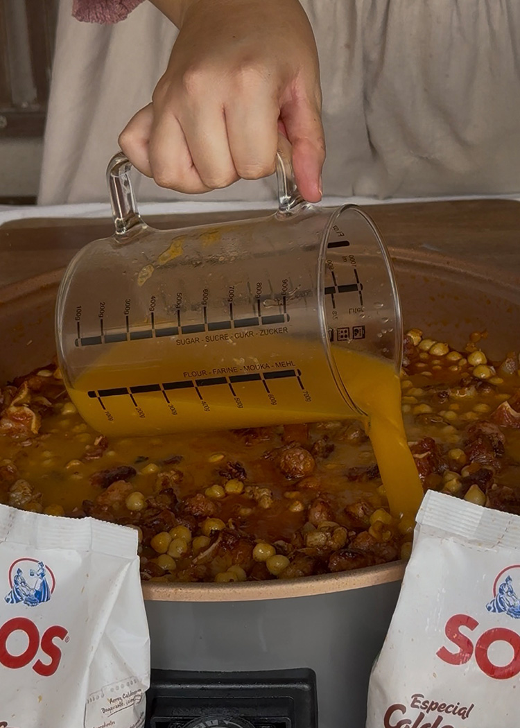 caldo para arroz a la zamorana