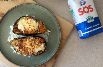berenjenas rellenas con arroz