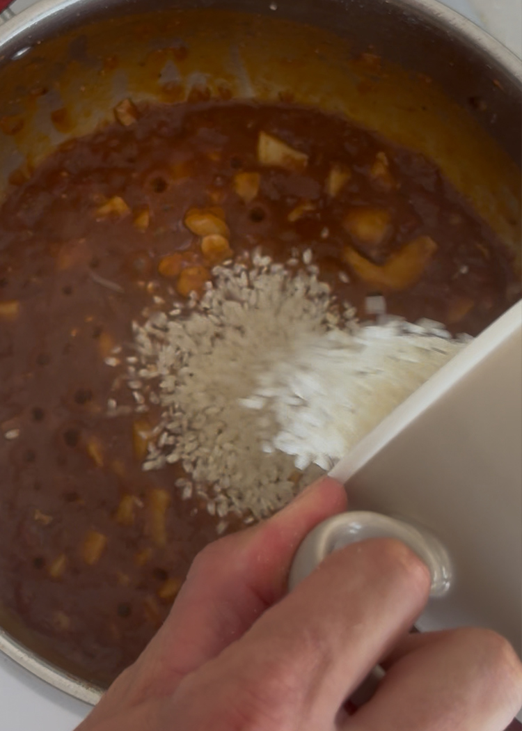 rehogar arroz para arroz caldoso de marisco