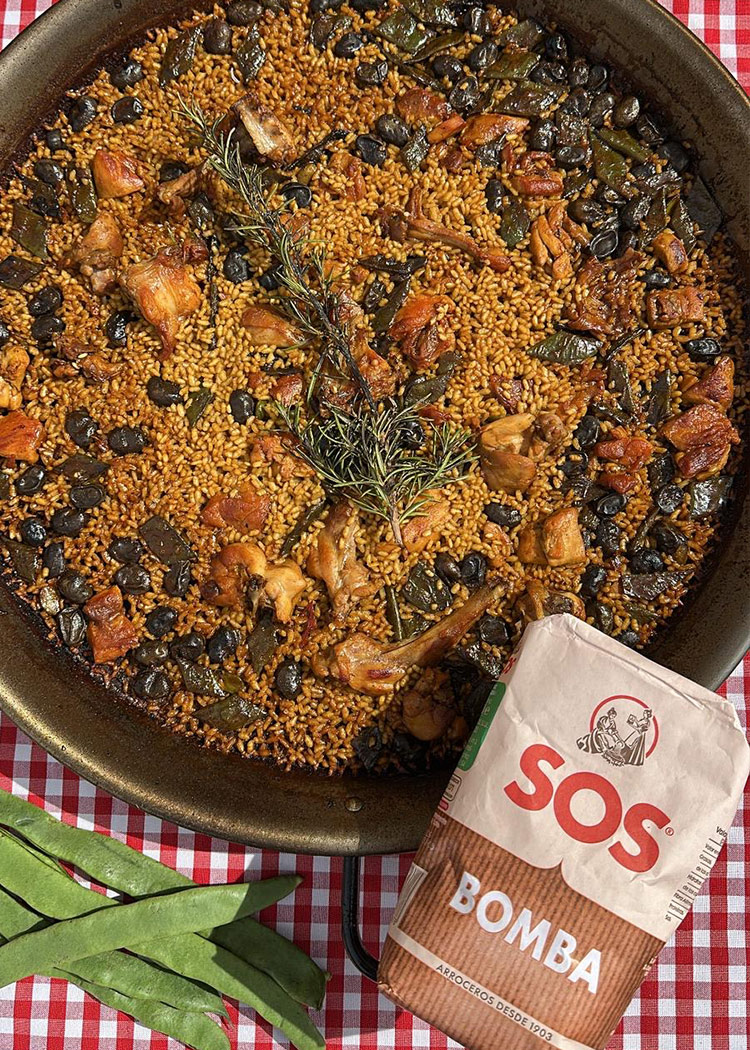 reposo para paella valenciana