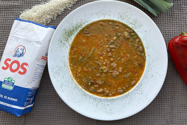 Judías pintas con arroz