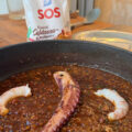 arroz con pulpo y gambones