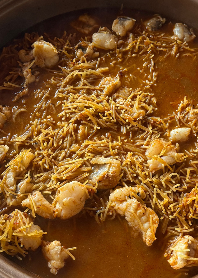 devolver rape para fideuá de rape