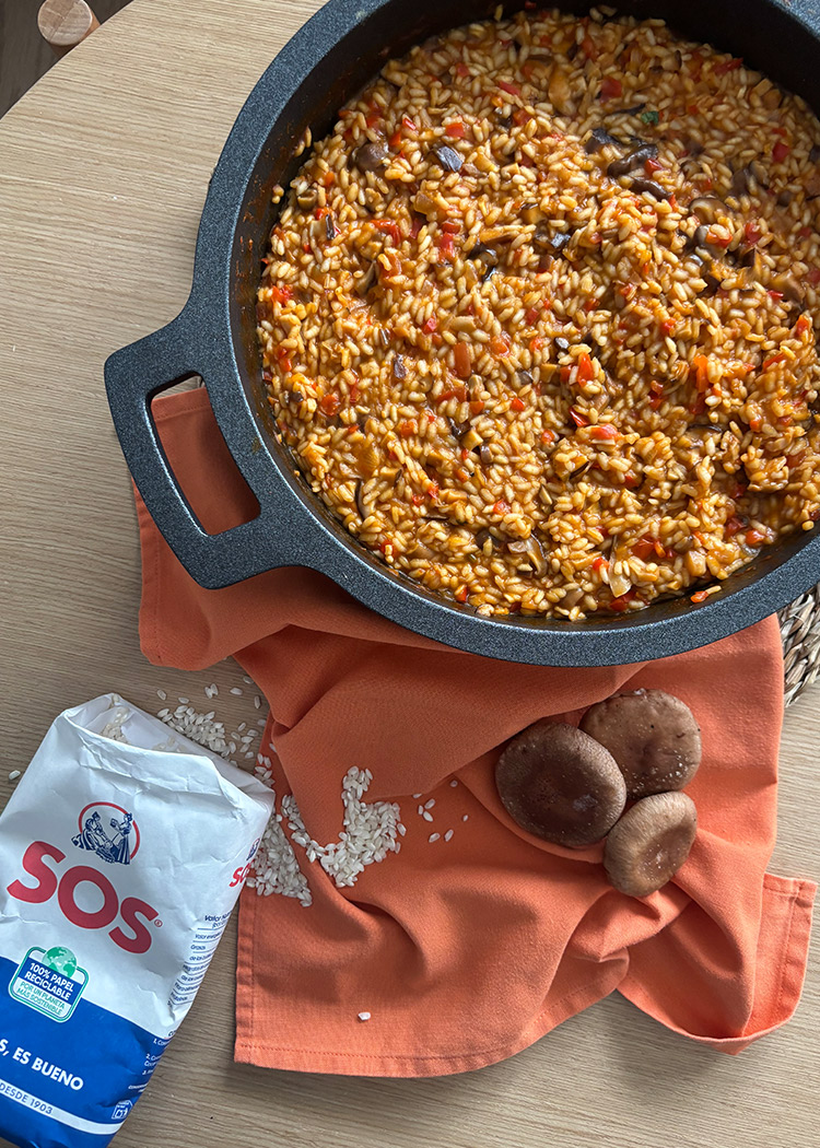 sirve para arroz con setas