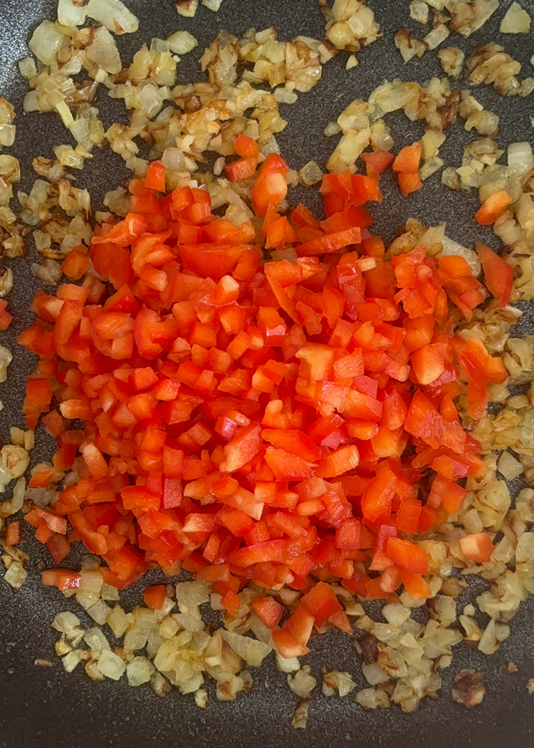 sofrito para arroz con setas